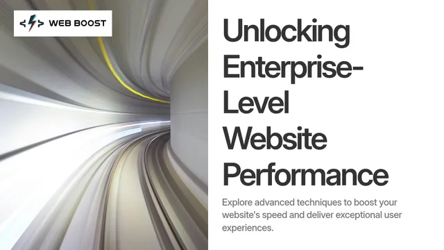 Enterprise Website Performance Playbook cover